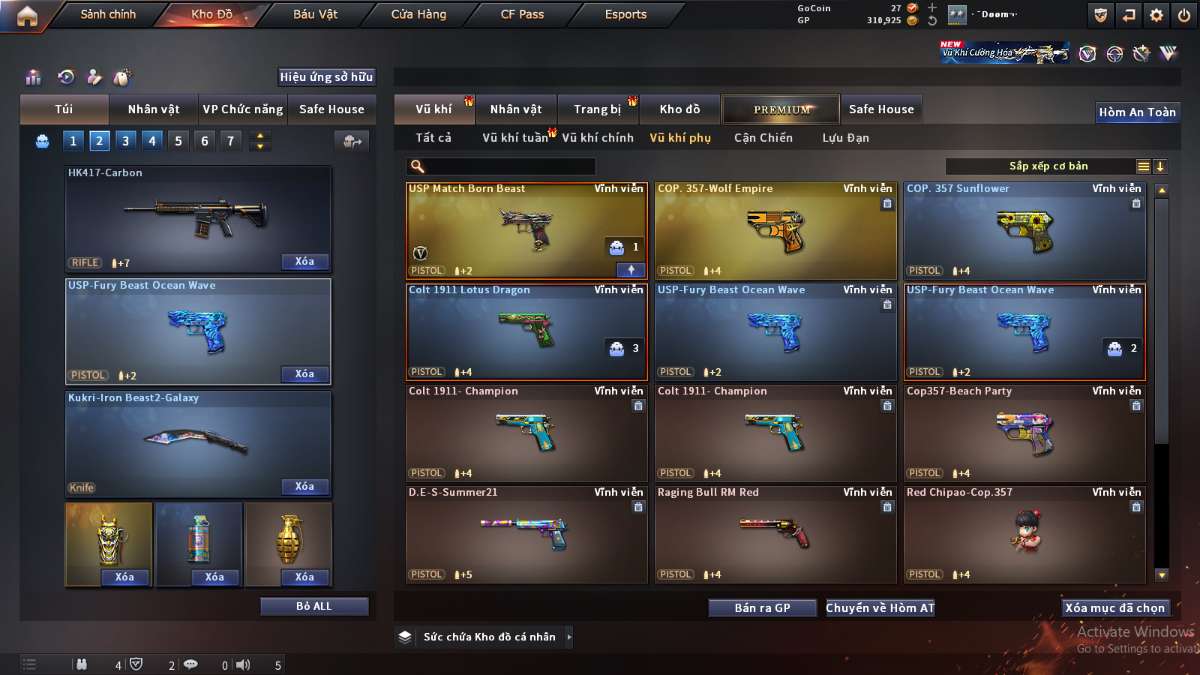 shop acc cf uy tin gia re